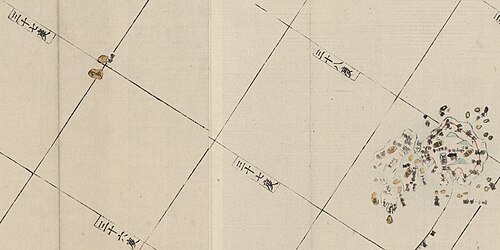 Mapa geograficzna Japonii 1849