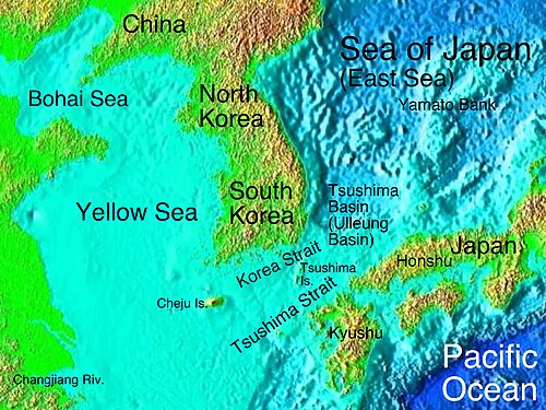 Cieśnina Korea-Cušima opis