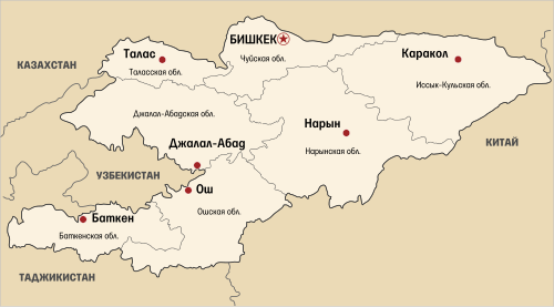 Podział administracyjny Kirgistanu