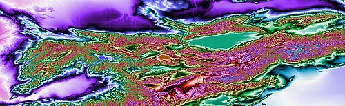 Kirgistan topografia tęcza zebra