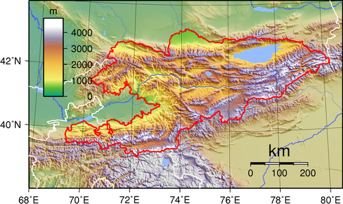 Topografia Kirgistanu