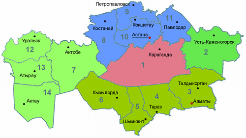 Podział Kazachstanu