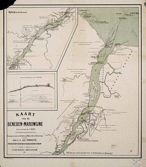 L.C. van Panhuys - Mapa dolnej Marowinjne (1896)