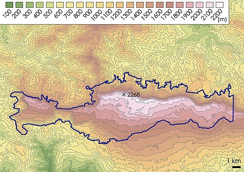 Mapa topograficzna La Visite