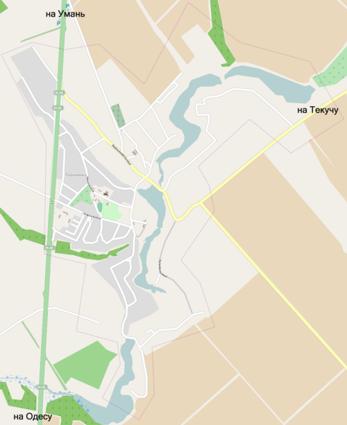 Mapa Ladyzhynki