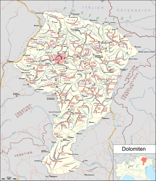 Mapa położenia Sella