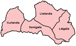 Podział Łotwy