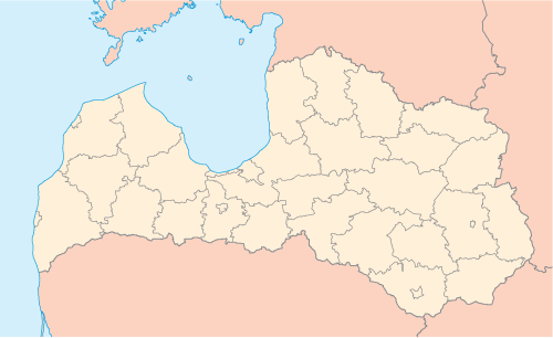 Mapa administracyjna Łotwy
