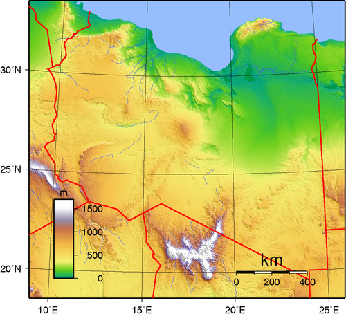 Topografia Libii