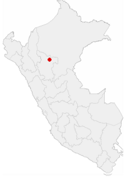 Położenie miasta Tarapoto w Peru