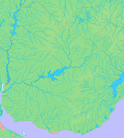 Mapa lokalizacji - Urugwaj
