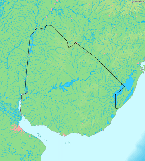 Mapa lokalizacji - Urugwaj 2