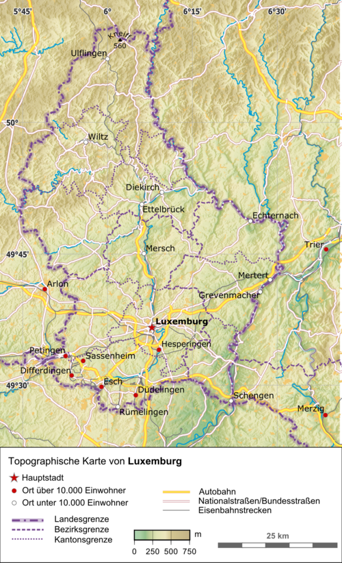 Luksemburg Topograficzne