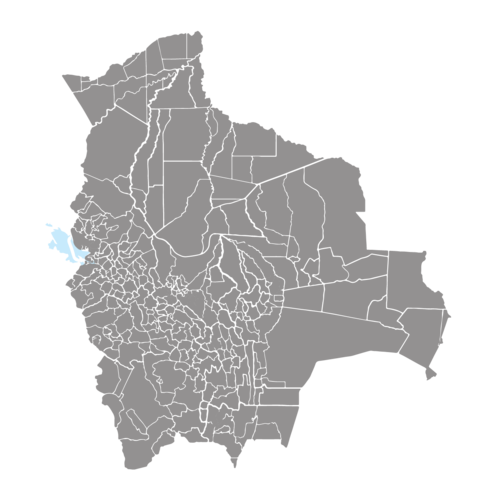 Mapa Boliwii według gmin