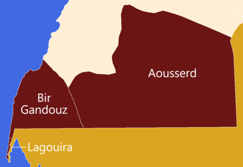 Maroko, region Dakhla-Oued Ed-Dahab, okręgi i gminy-I