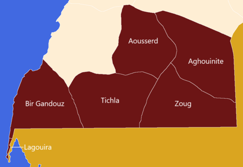 Maroko, region Dakhla-Oued Ed-Dahab, gminy-I