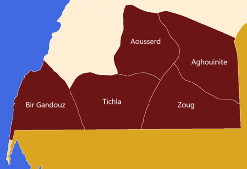 Maroko, region Dakhla-Oued Ed-Dahab, tylko gminy-I