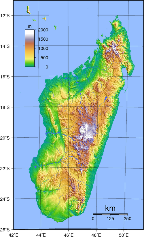 Topografia Madagaskaru