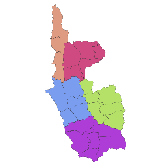 Mapa regionu Magway