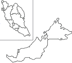 Malezja - Pusta mapa miast