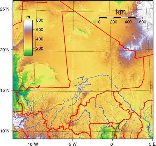 Topografia Mali