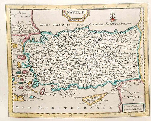 Mapa Turcji i Cypru