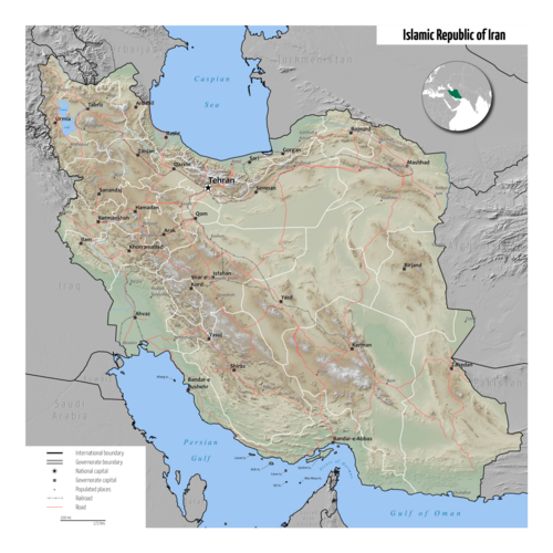 Mapa Iranu