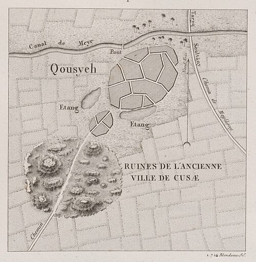 Mapa Kusae - Opis Egiptu
