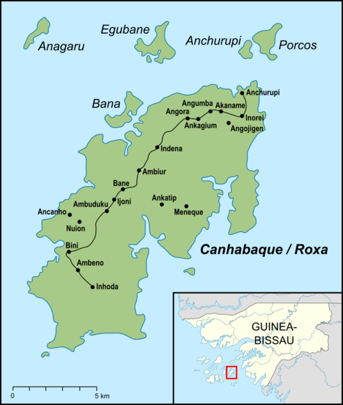 Mapa Canhabaque