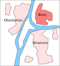 Mapa Sudanu Bahri
