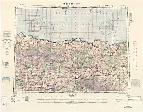 Mapa US Army - Bilbao - Europa 500k