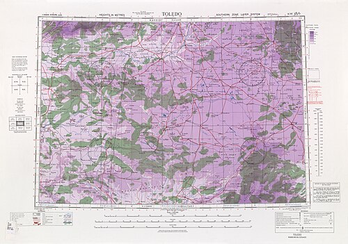 Mapa US Army - Toledo - Europa 500k