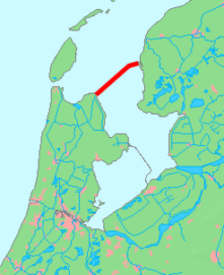 Mapa tamy Afsluitdijk