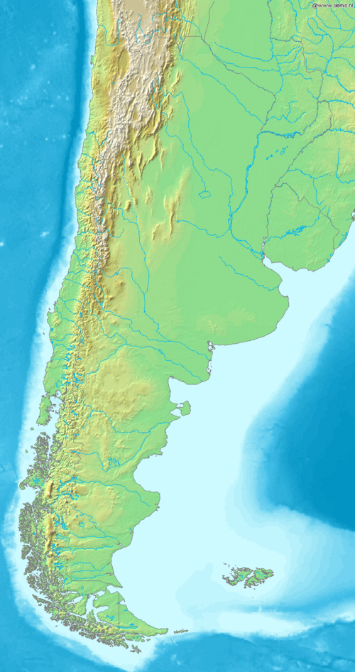Mapa Argentyny Demis