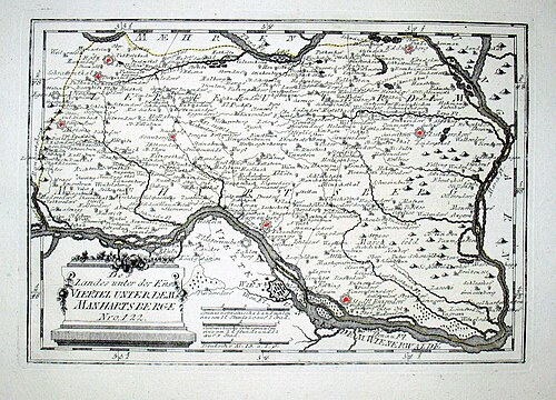Mapa Austrii 1791-1792 autorstwa Reilly'ego 122