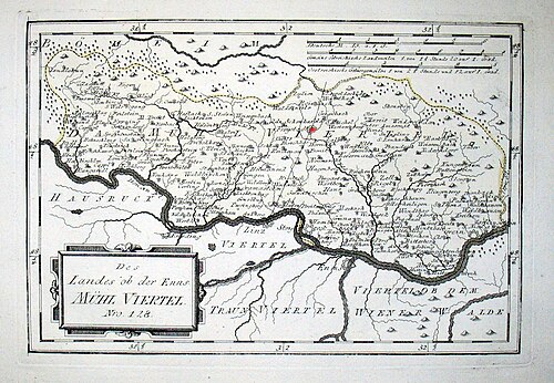 Mapa Austrii 1791-1792 autorstwa Reilly'ego 128