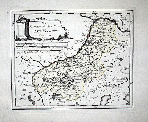 Mapa Austrii 1791-1792 autorstwa Reilly'ego 129
