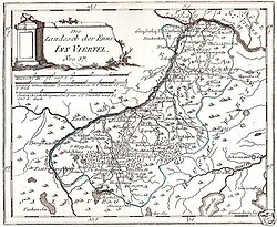 Mapa Austrii 1791-1792 - Reilly