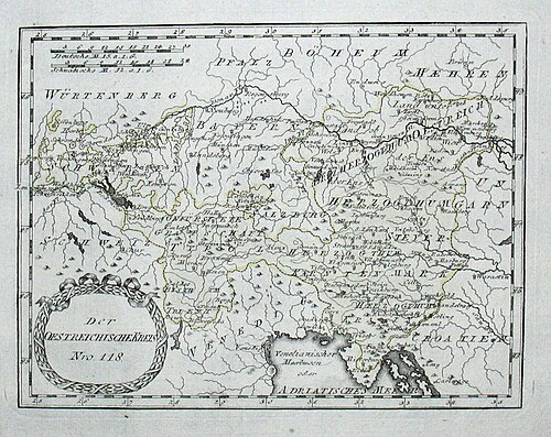 Mapa Austrii (1791)