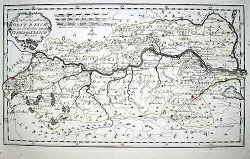 Mapa Austrii z 1791 r. - Reilly