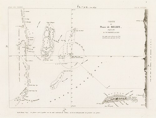 Mapa latarni morskiej Belize