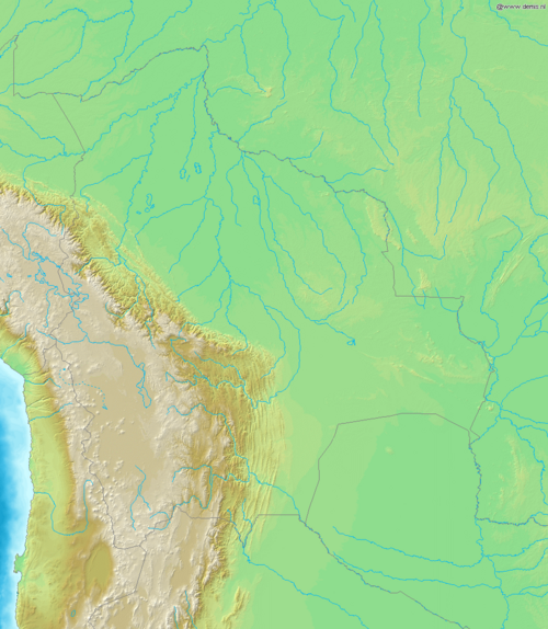 Mapa Boliwii Demis