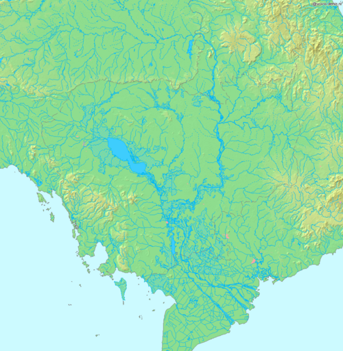 Mapa Kambodży Demis
