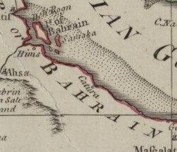 Mapa Catury (Katar) 1794