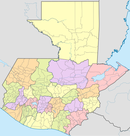 Mapa Gwatemali