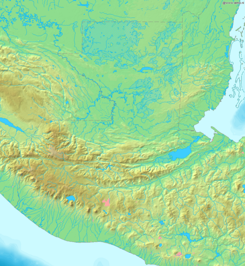 Mapa Gwatemali Demis