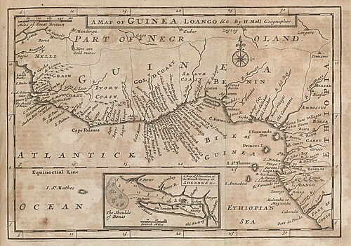 Mapa Gwinei i Loango