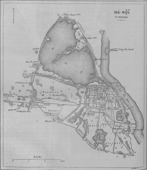 Mapa Hanoju