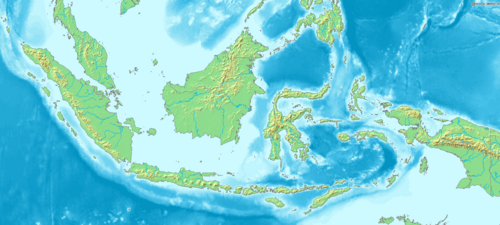Mapa Indonezji Demis