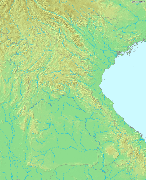 Mapa Laosu Demis